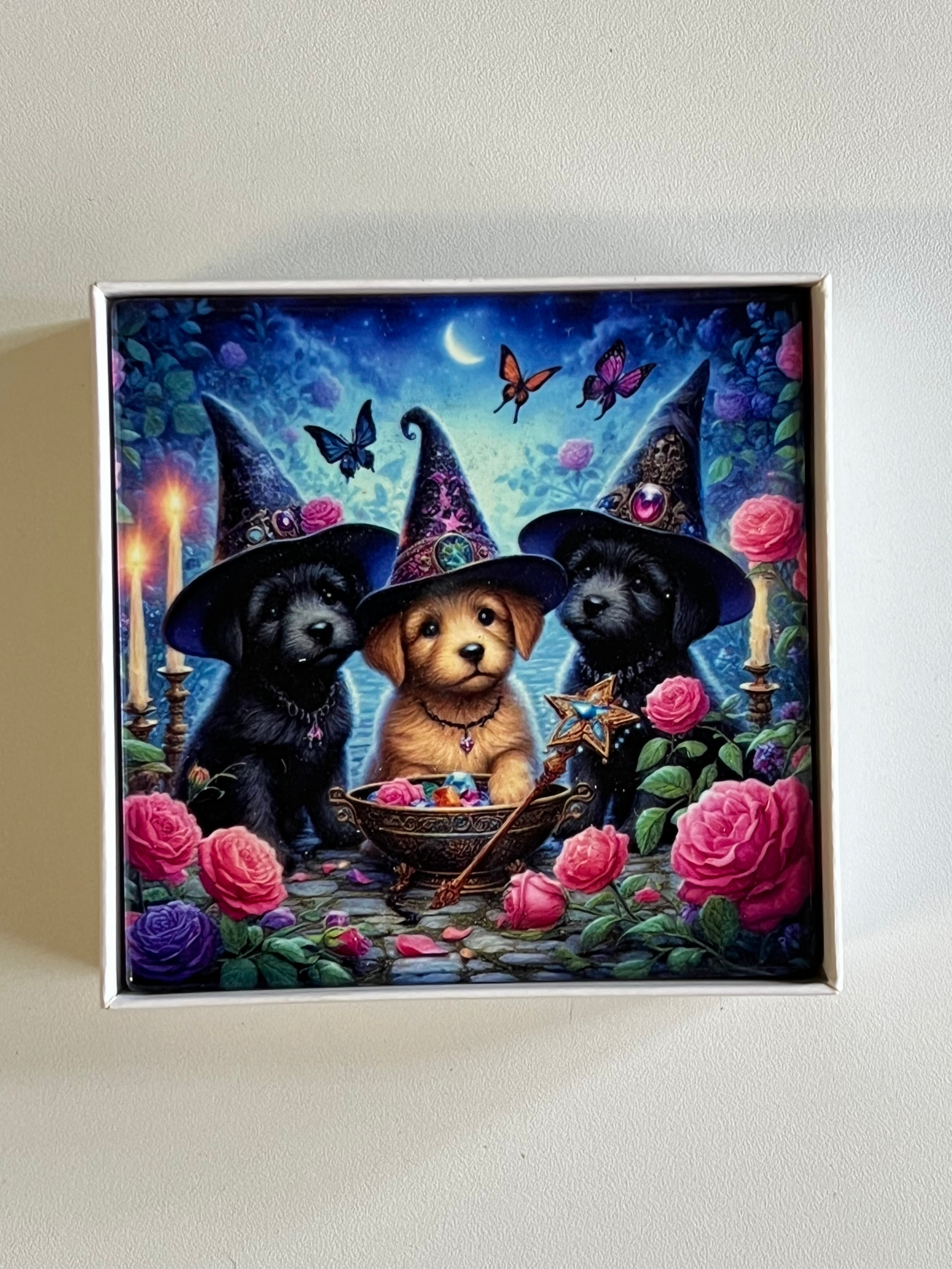 Art Coasters - Witch Pup