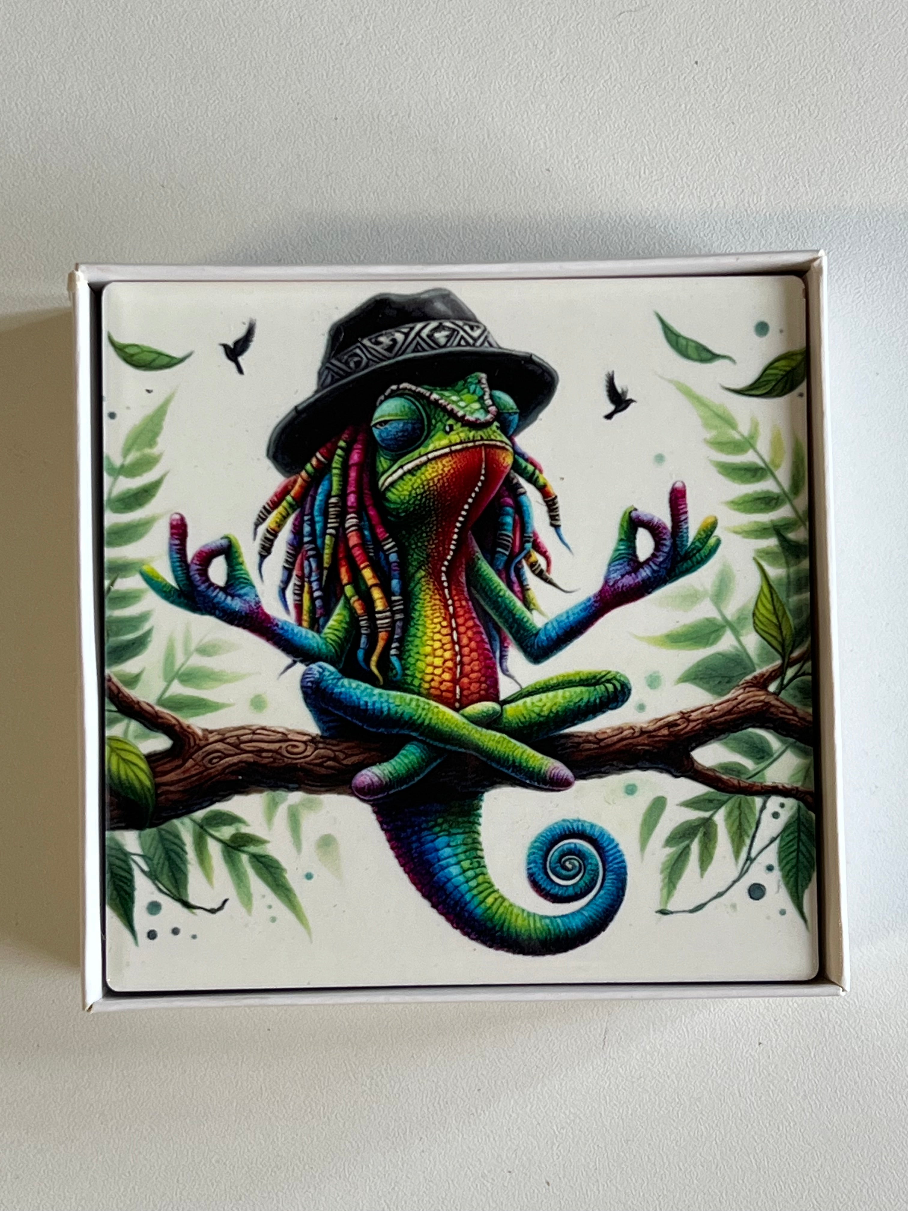 Art Coasters - Zen Chameleon
