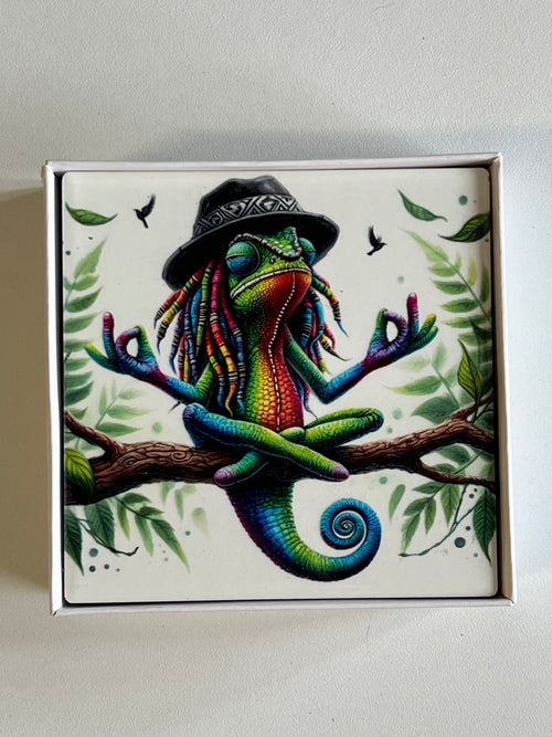 Art Coasters - Zen Chameleon