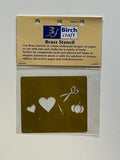 Birch Craft Brass Stencil Love & Stitch