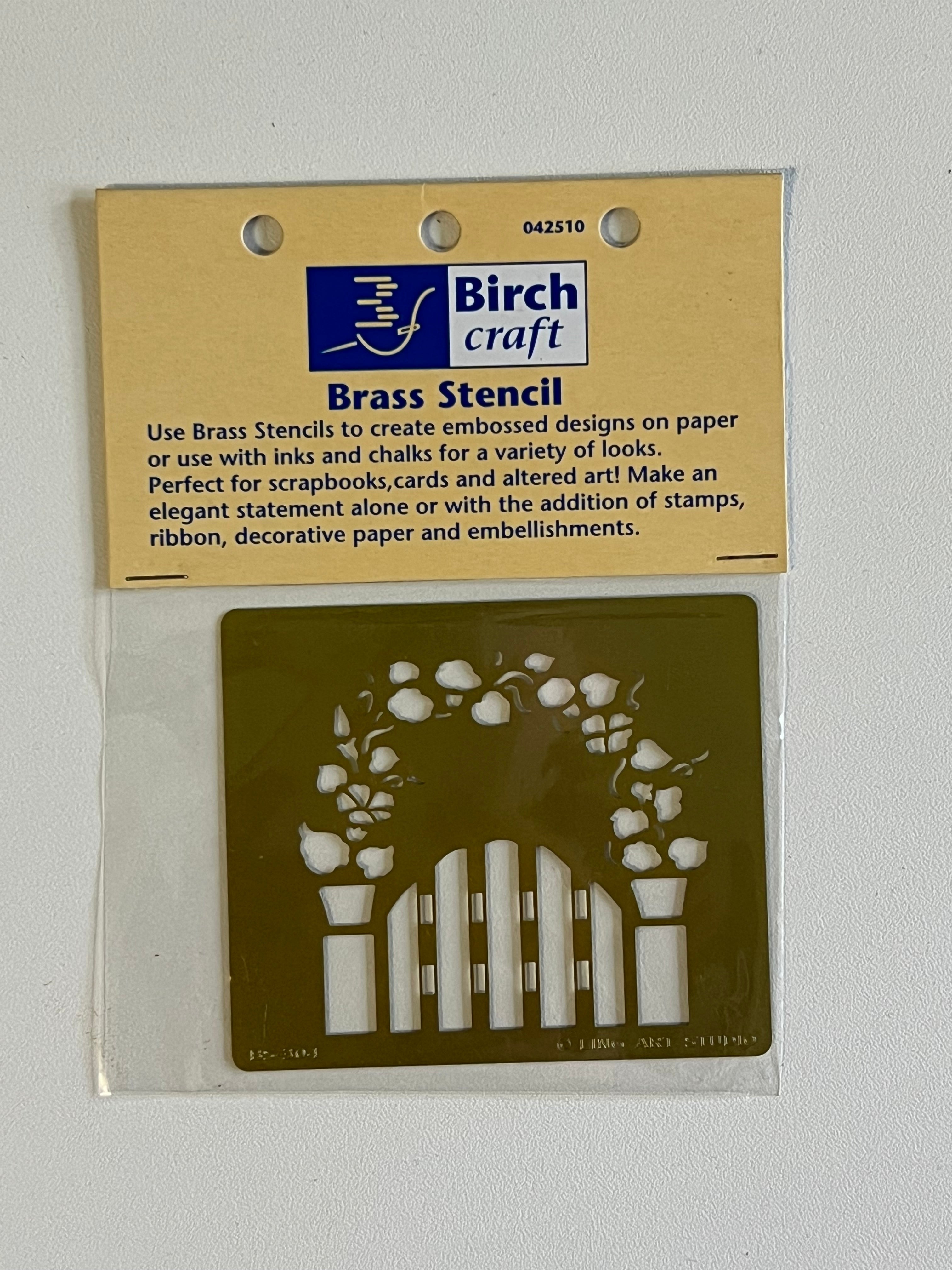 Birch Craft Brass Stencil Rose Arch Gate