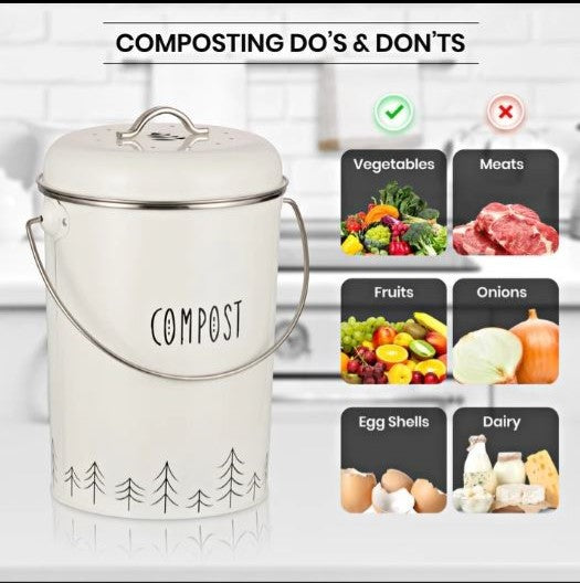 Compost bin White