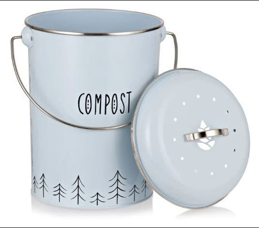 Pinecone Compost Bin Blue