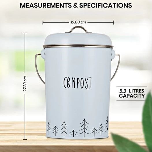 Pinecone Compost Bin Blue
