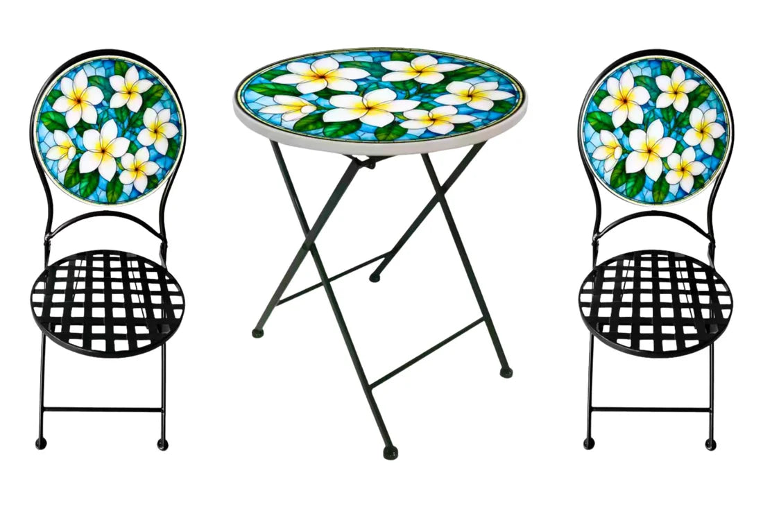 Frangipani table and chairs