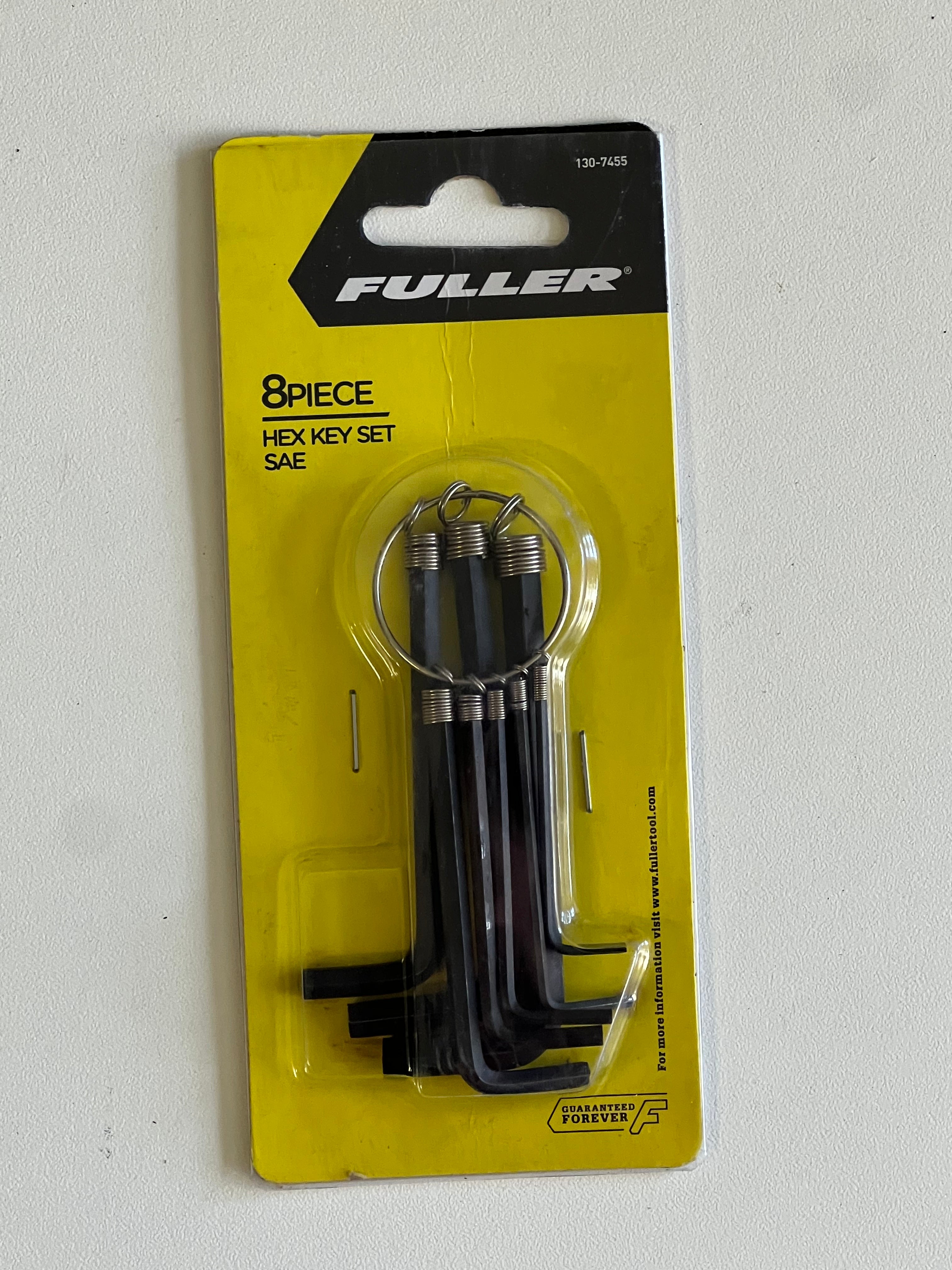 Fuller 8 piece Hex Key Set SAE