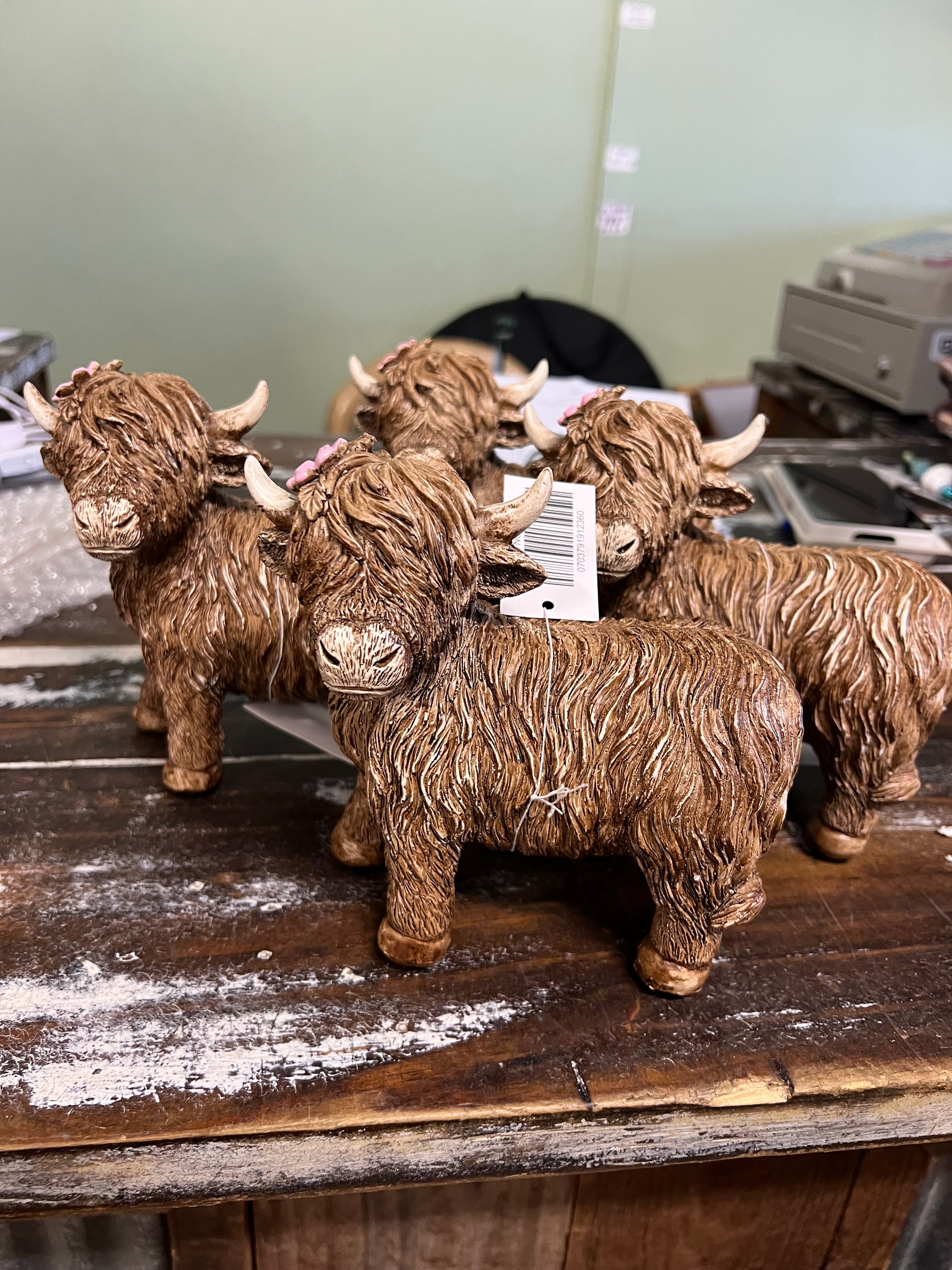 Highland Cow Resin 2