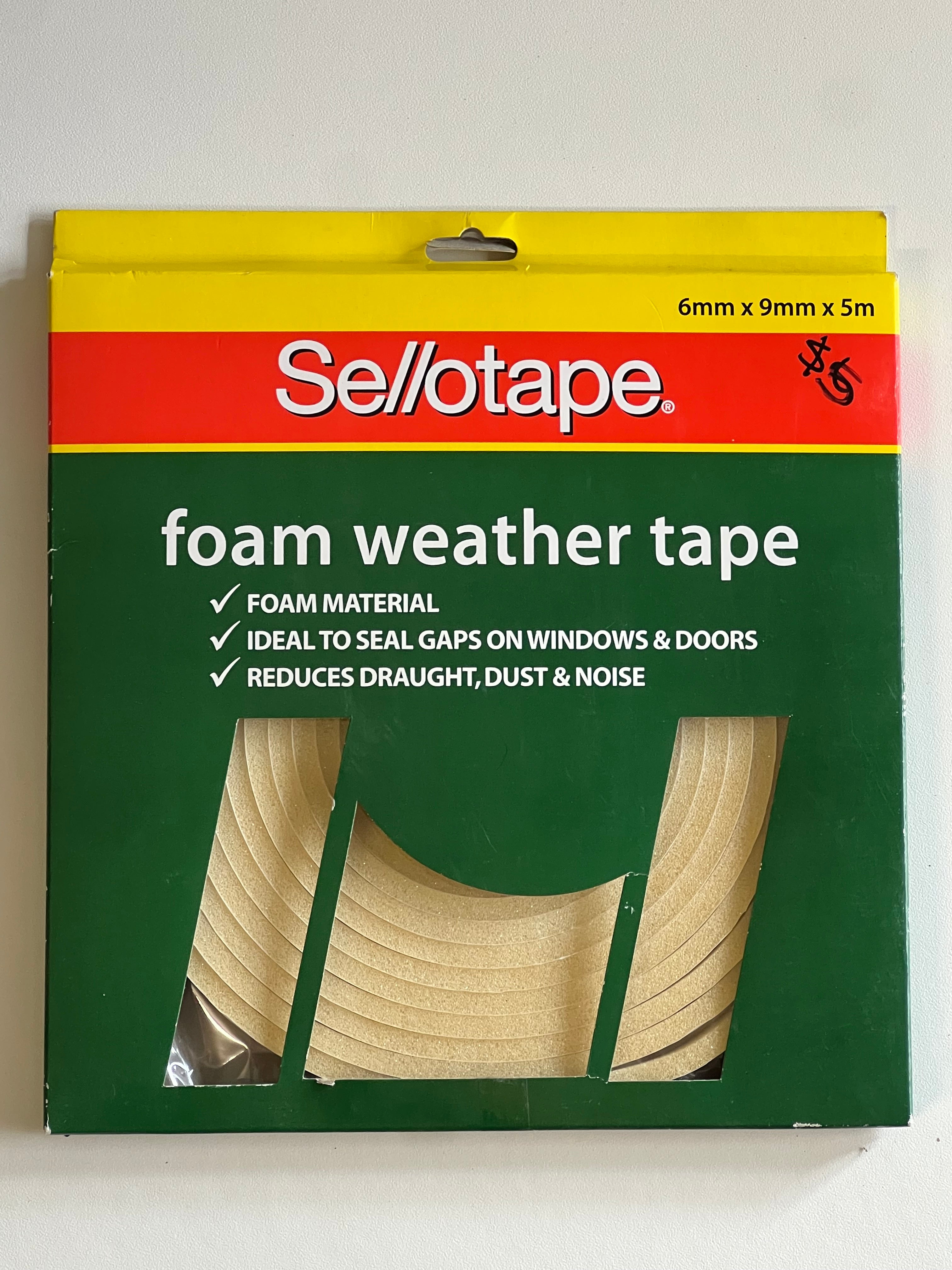 Sellotape Foam Weather Tape