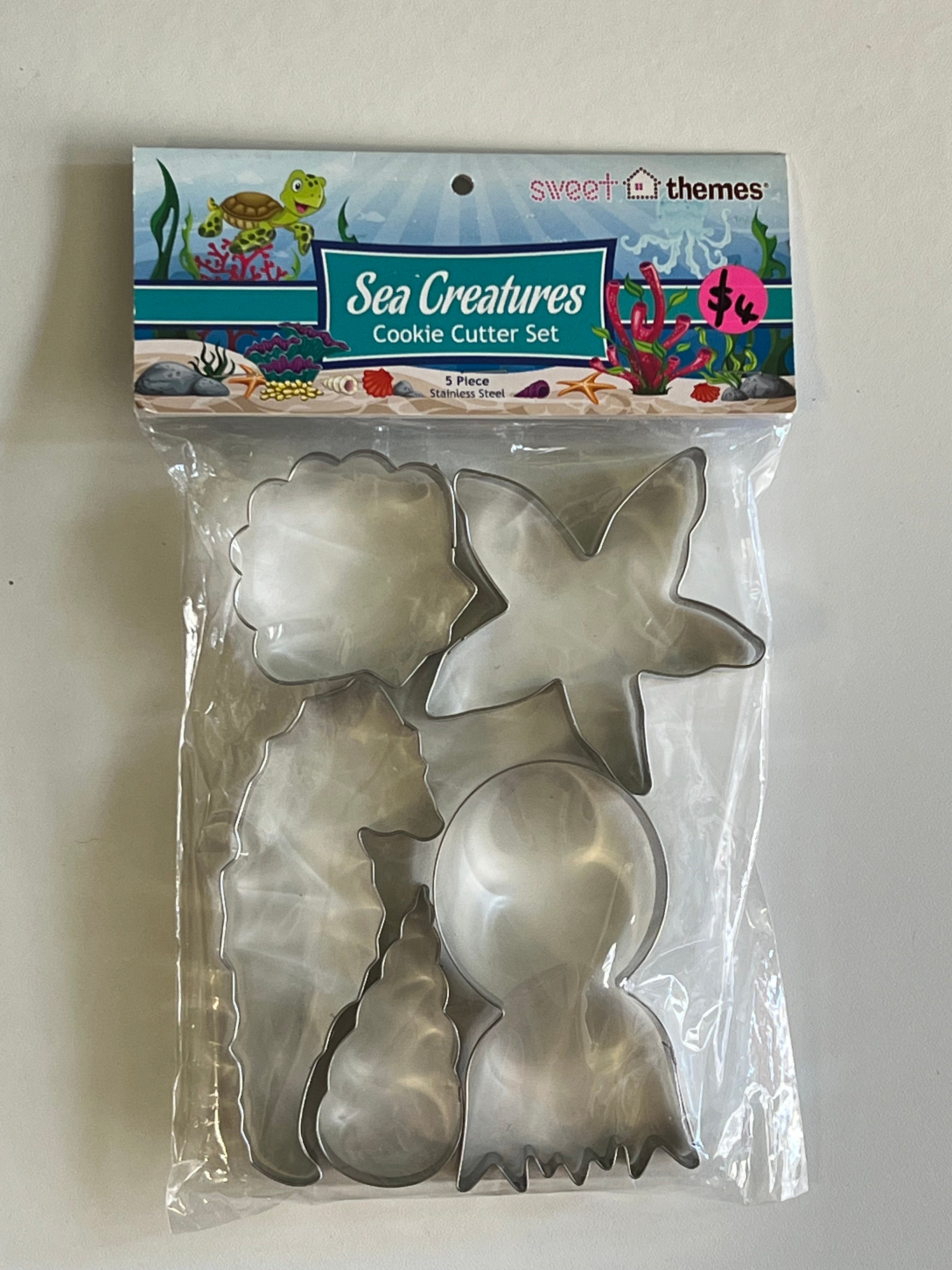 Sweet Themes Cookie Cutter Set Sea Creatures 