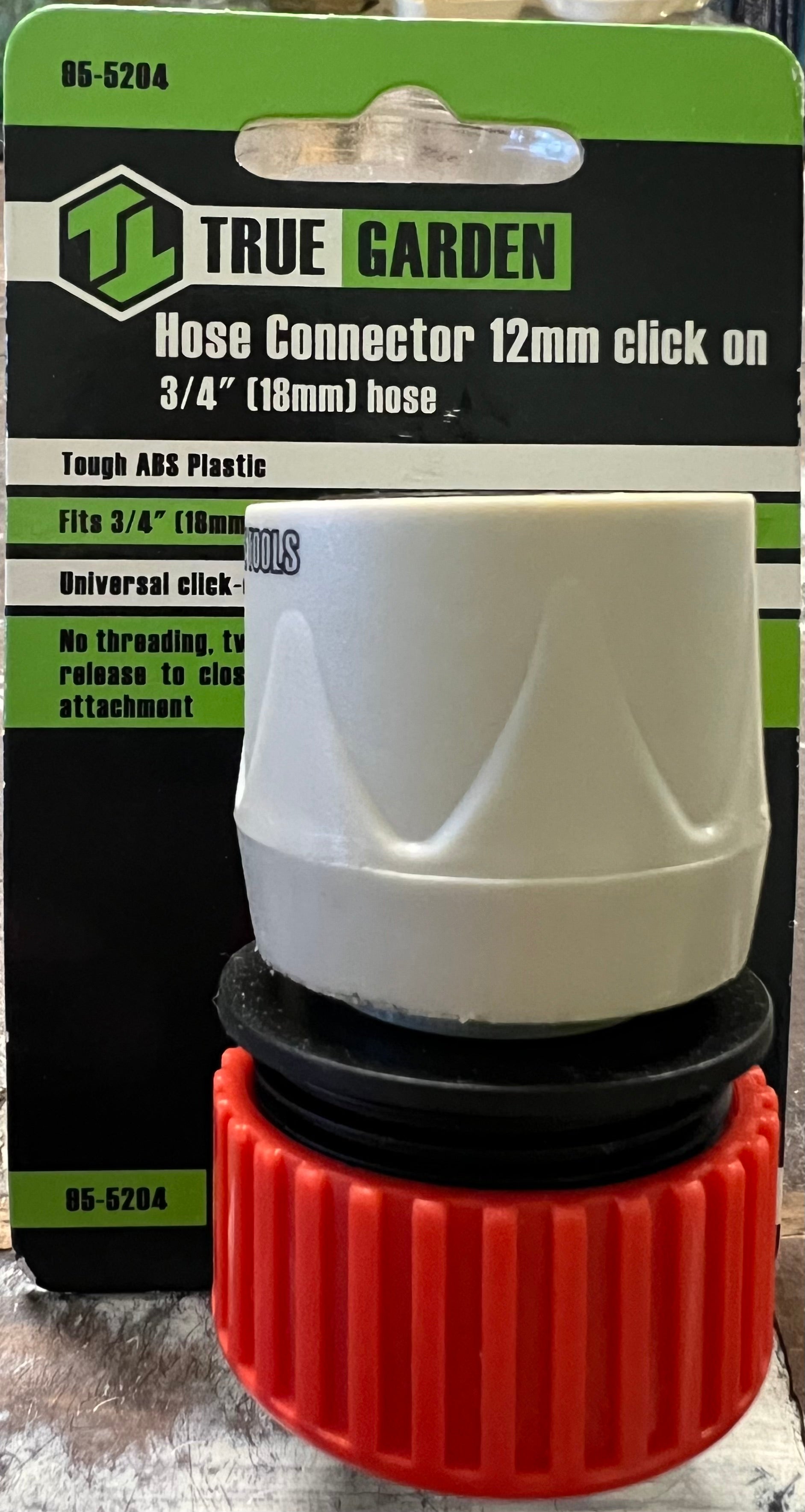 True Garden Hose Connector 12mm