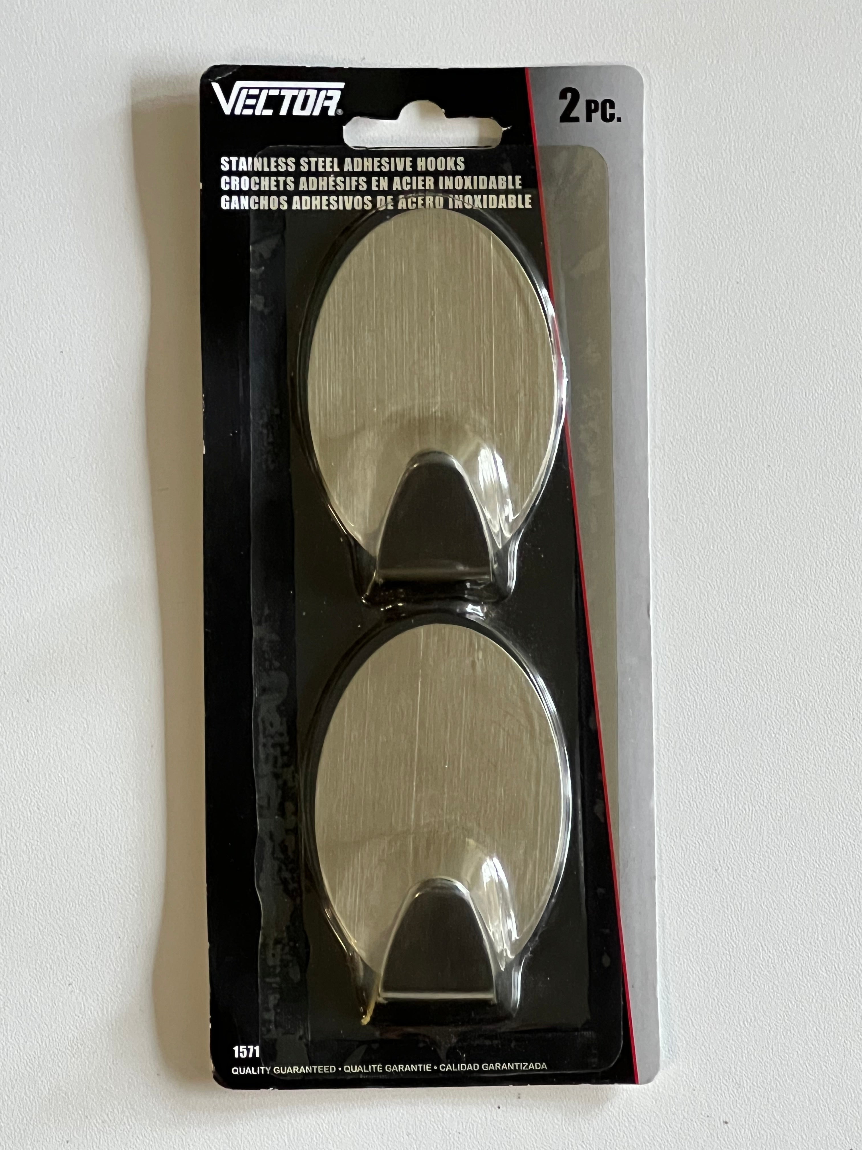 Vector Stainless steel Adhesive hooks